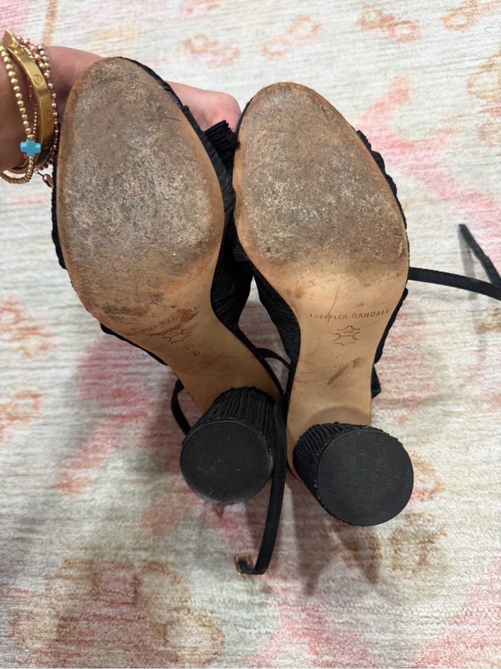 Loeffler Randall Black Knotted Bow Sling Heels - Picture 3 of 13
